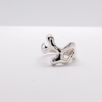 Molten Ring No. 052 - Handmade One of a Kind Ring in Recycled Silver