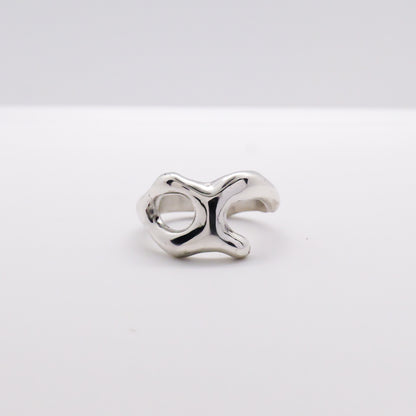 Molten Ring No. 053 - Handmade One of a Kind Ring in Recycled Silver