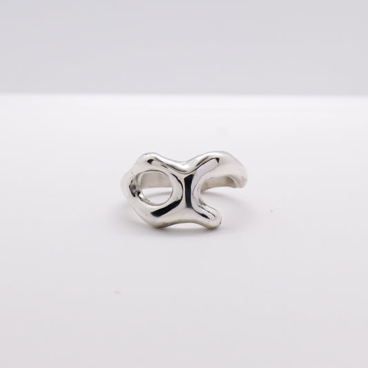 Molten Ring No. 053 - Handmade One of a Kind Ring in Recycled Silver