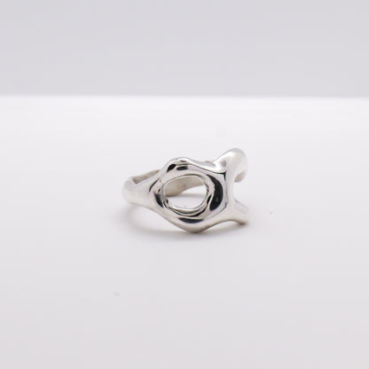 Molten Ring No. 053 - Handmade One of a Kind Ring in Recycled Silver