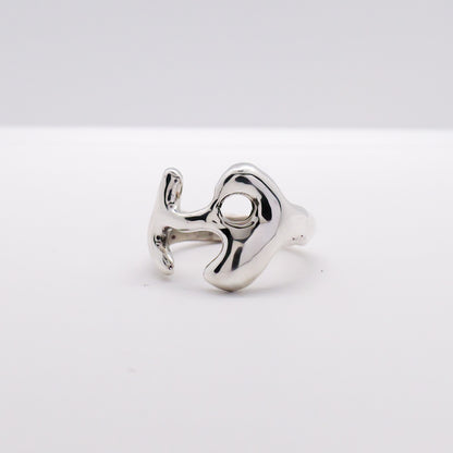 Molten Ring No. 054 - Handmade One of a Kind Ring in Recycled Silver