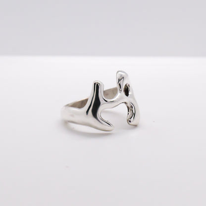 Molten Ring No. 054 - Handmade One of a Kind Ring in Recycled Silver