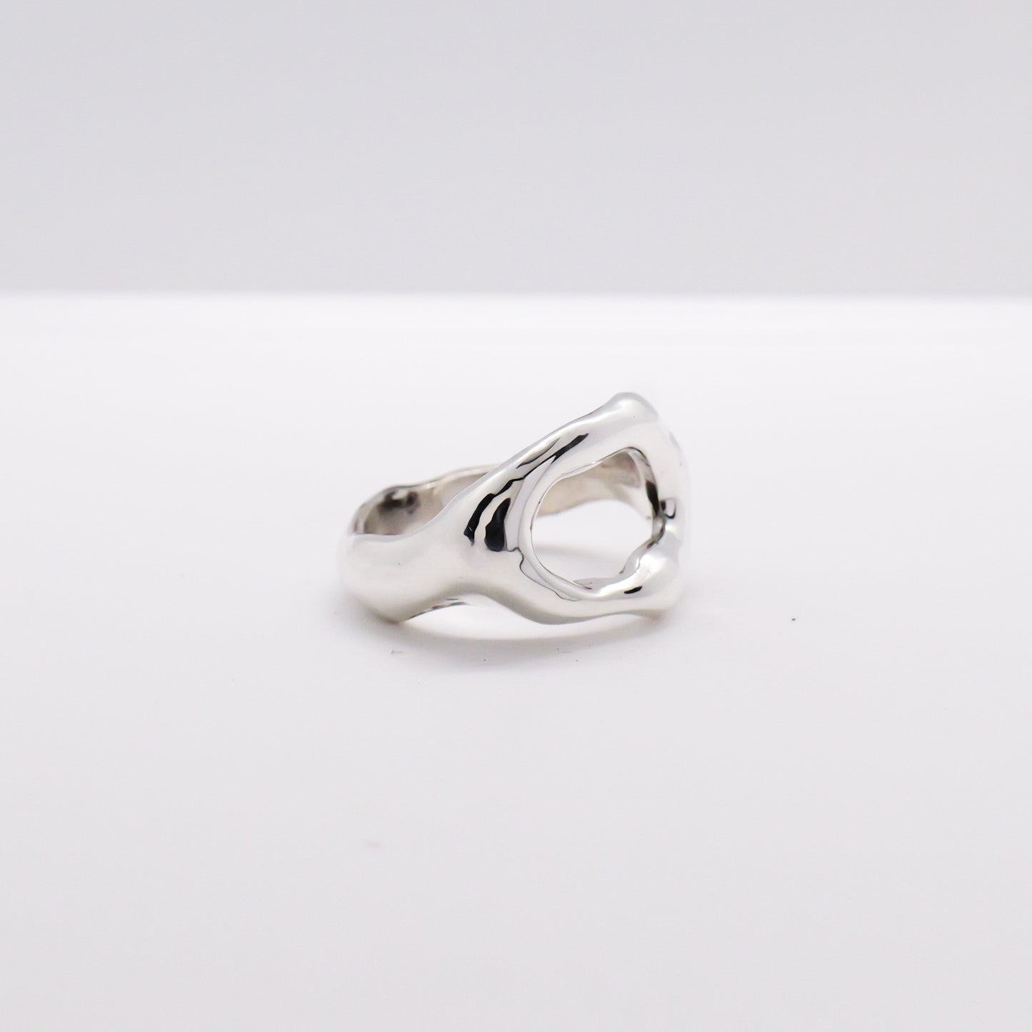 Molten Ring No. 055 - Handmade One of a Kind Ring in Recycled Silver