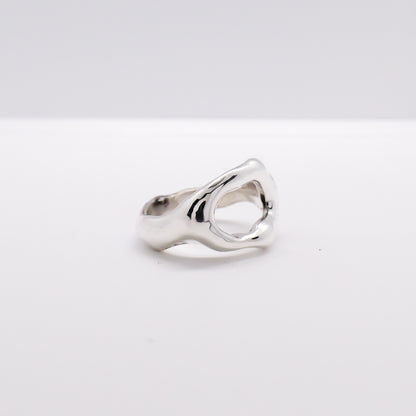 Molten Ring No. 055 - Handmade One of a Kind Ring in Recycled Silver