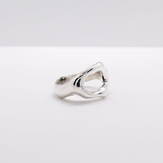 Molten Ring No. 055 - Handmade One of a Kind Ring in Recycled Silver