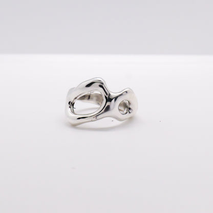 Molten Ring No. 056 - Handmade One of a Kind Ring in Recycled Silver