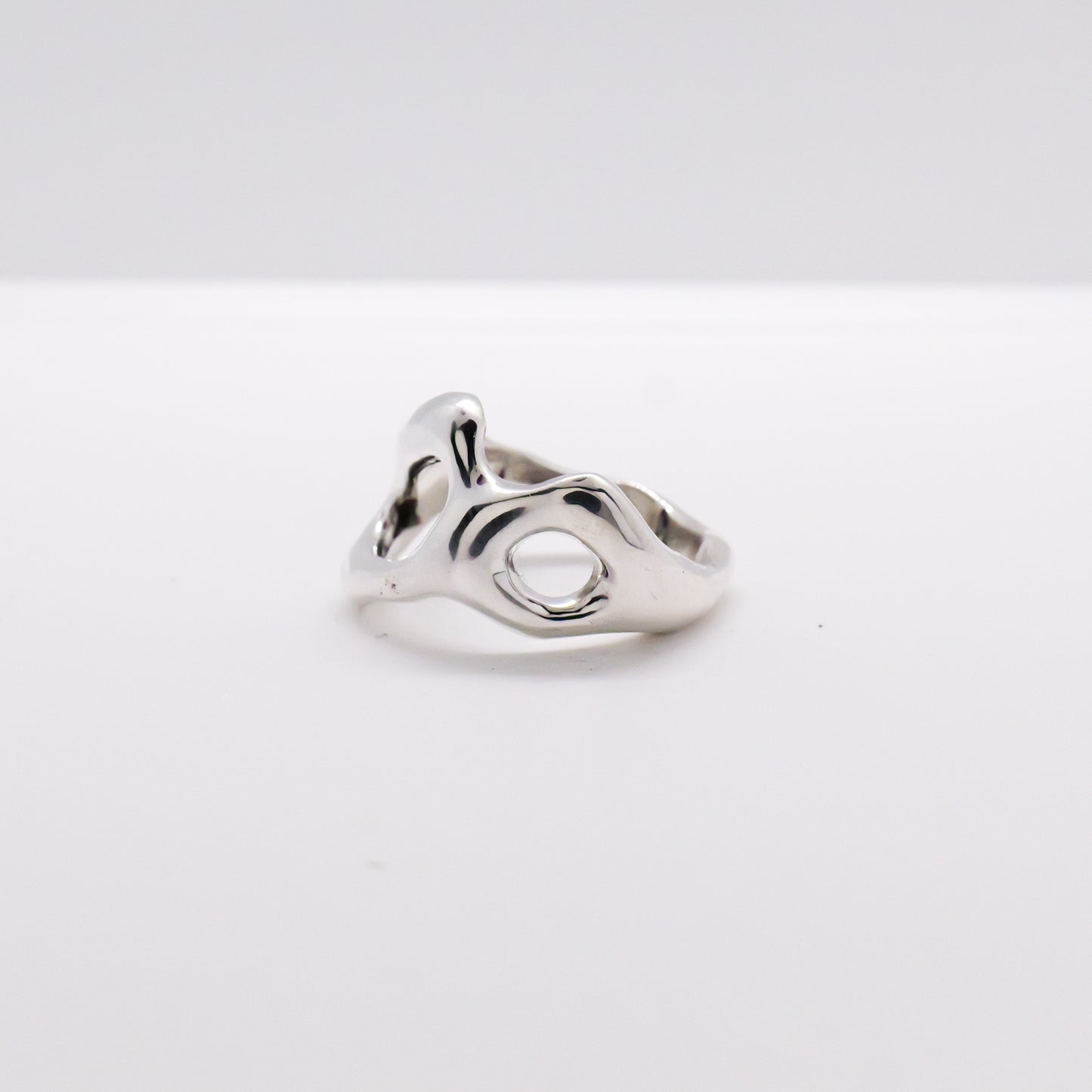 Molten Ring No. 056 - Handmade One of a Kind Ring in Recycled Silver