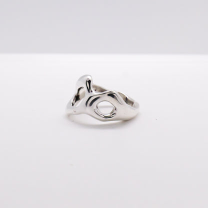 Molten Ring No. 056 - Handmade One of a Kind Ring in Recycled Silver