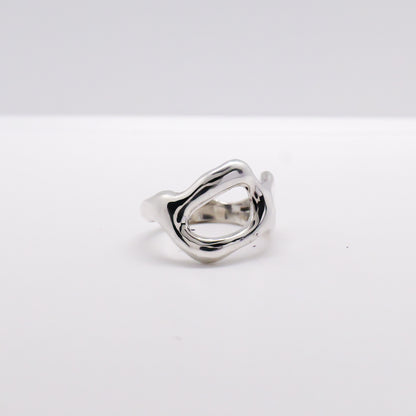 Molten Ring No. 056 - Handmade One of a Kind Ring in Recycled Silver