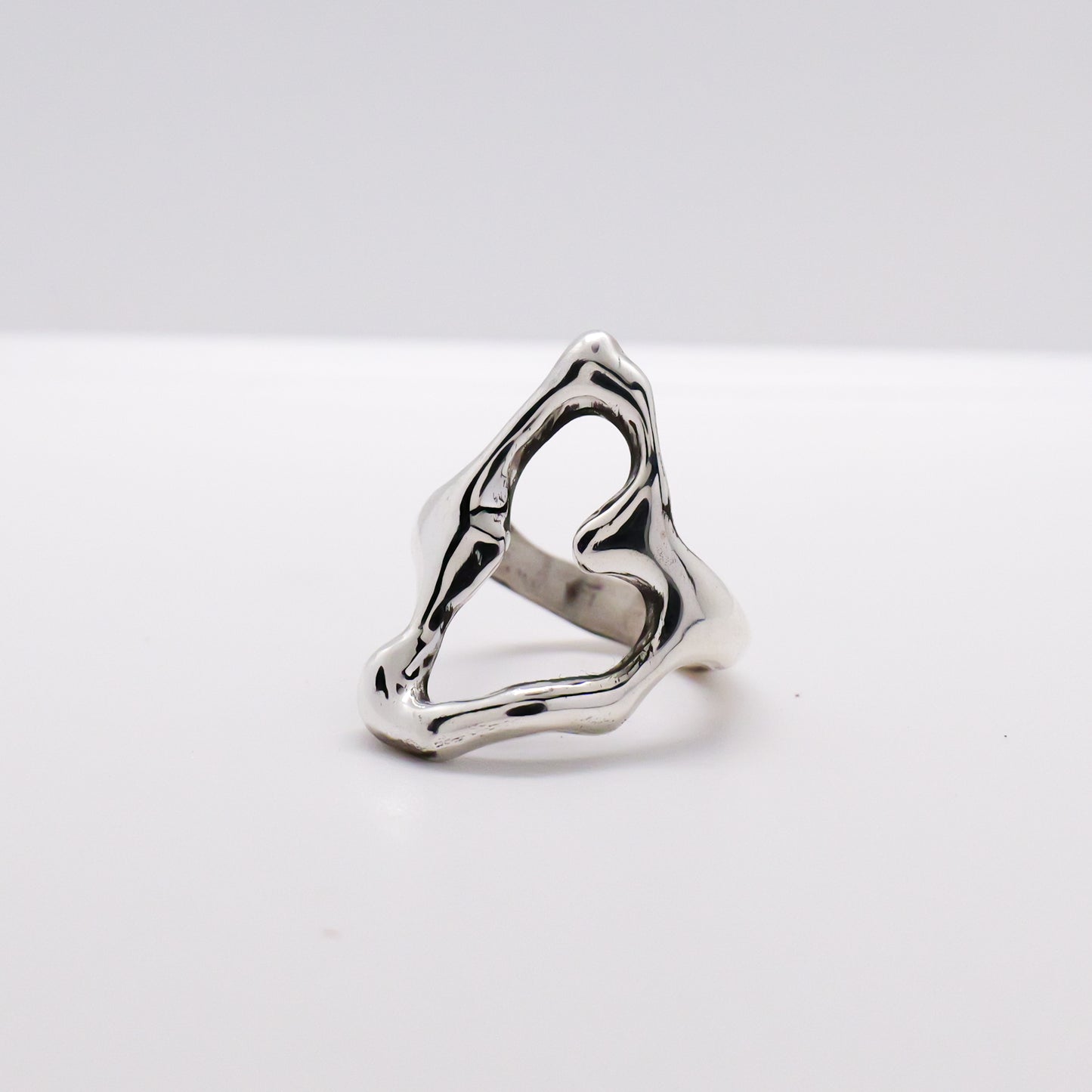 Molten Ring No. 057 - Handmade One of a Kind Ring in Recycled Silver