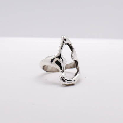 Molten Ring No. 057 - Handmade One of a Kind Ring in Recycled Silver