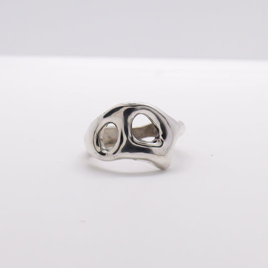 Molten Ring No. 058 - Handmade One of a Kind Ring in Recycled Silver