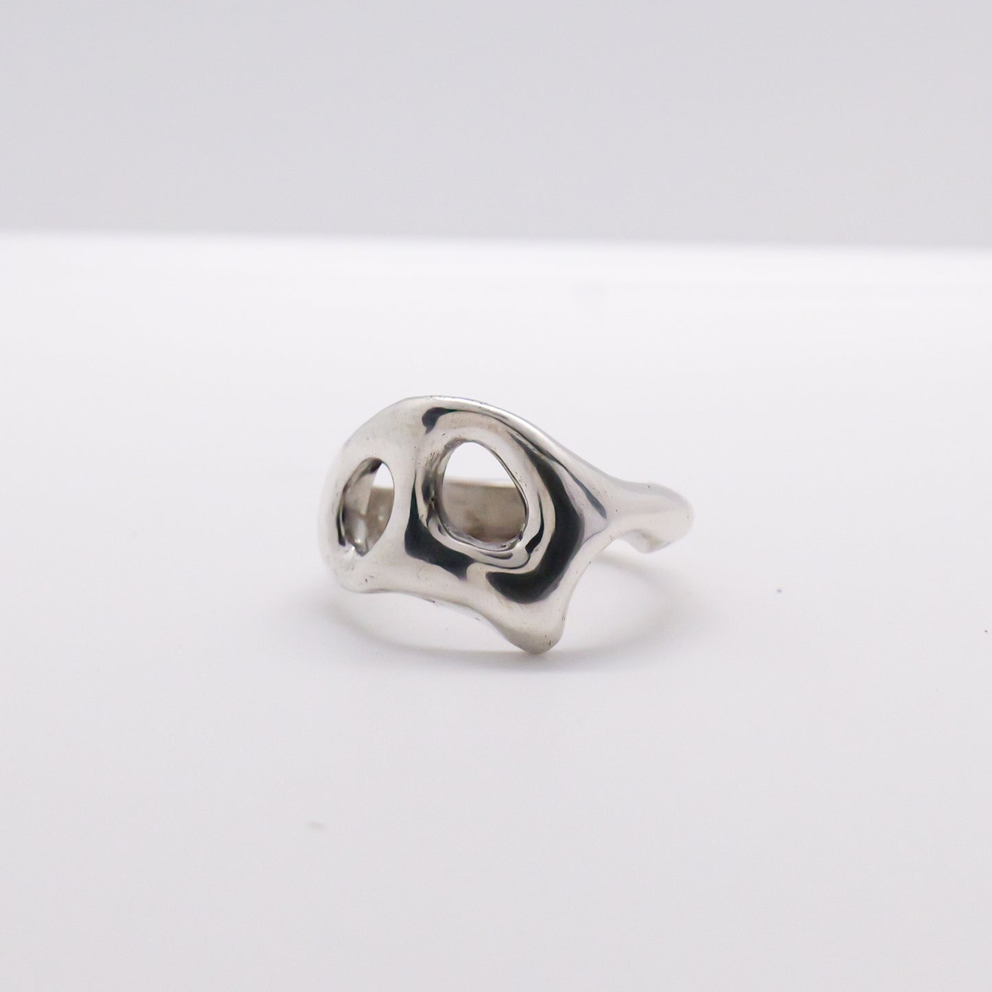 Molten Ring No. 058 - Handmade One of a Kind Ring in Recycled Silver