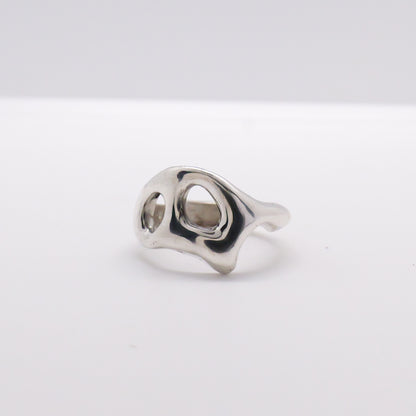 Molten Ring No. 058 - Handmade One of a Kind Ring in Recycled Silver