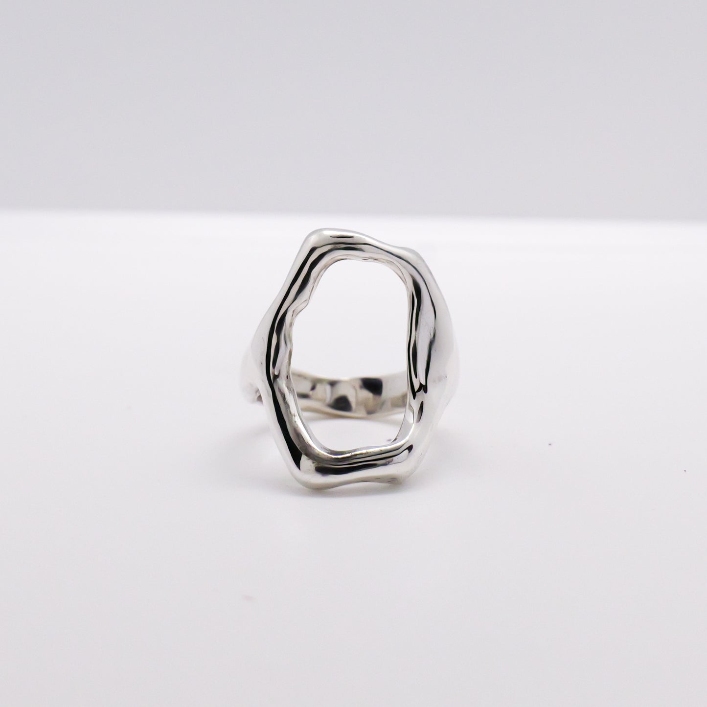 Molten Ring No. 059 - Handmade One of a Kind Ring in Recycled Silver