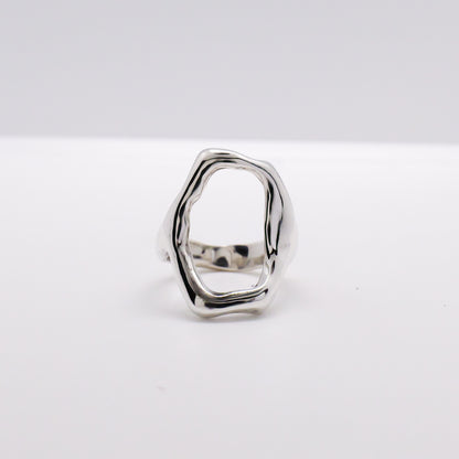 Molten Ring No. 059 - Handmade One of a Kind Ring in Recycled Silver