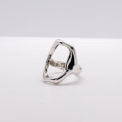 Molten Ring No. 059 - Handmade One of a Kind Ring in Recycled Silver