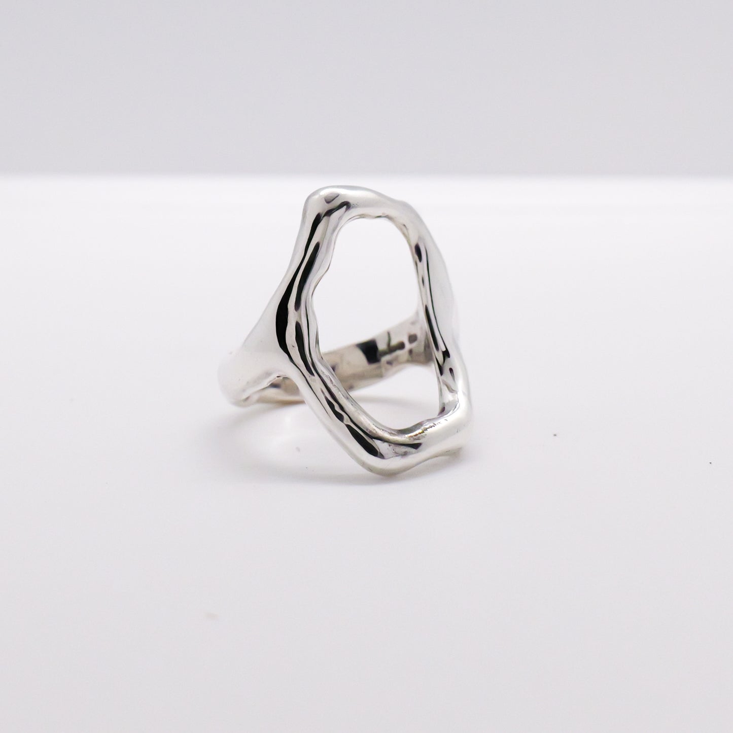 Molten Ring No. 059 - Handmade One of a Kind Ring in Recycled Silver