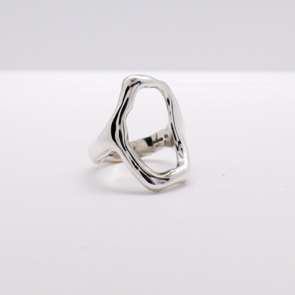 Molten Ring No. 059 - Handmade One of a Kind Ring in Recycled Silver