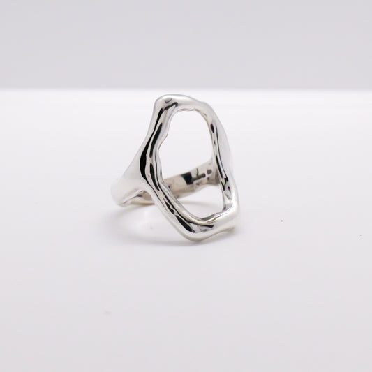 Molten Ring No. 059 - Handmade One of a Kind Ring in Recycled Silver