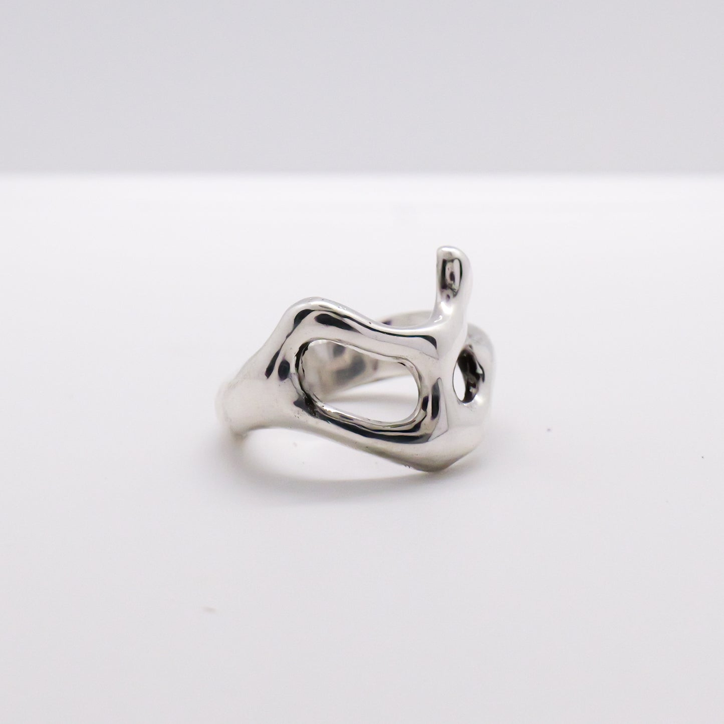 Molten Ring No. 060 - Handmade One of a Kind Ring in Recycled Silver