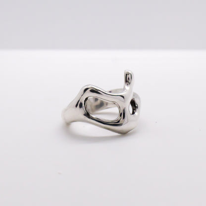 Molten Ring No. 060 - Handmade One of a Kind Ring in Recycled Silver