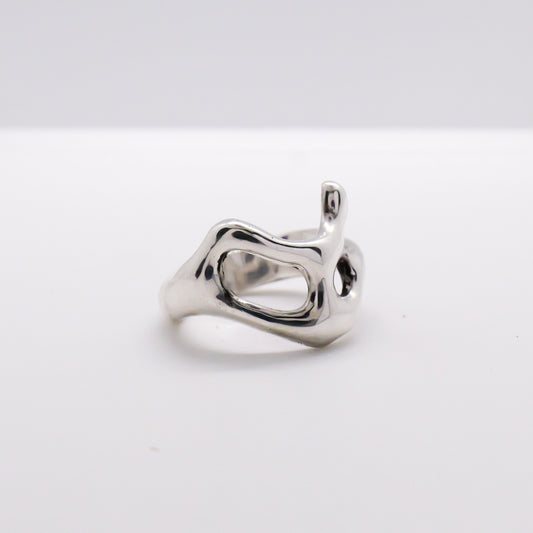 Molten Ring No. 060 - Handmade One of a Kind Ring in Recycled Silver