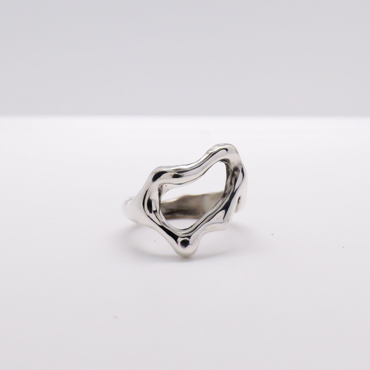 Molten Ring No. 061 - Handmade One of a Kind Ring in Recycled Silver