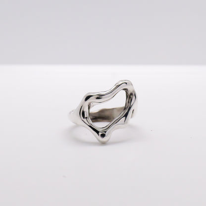 Molten Ring No. 061 - Handmade One of a Kind Ring in Recycled Silver