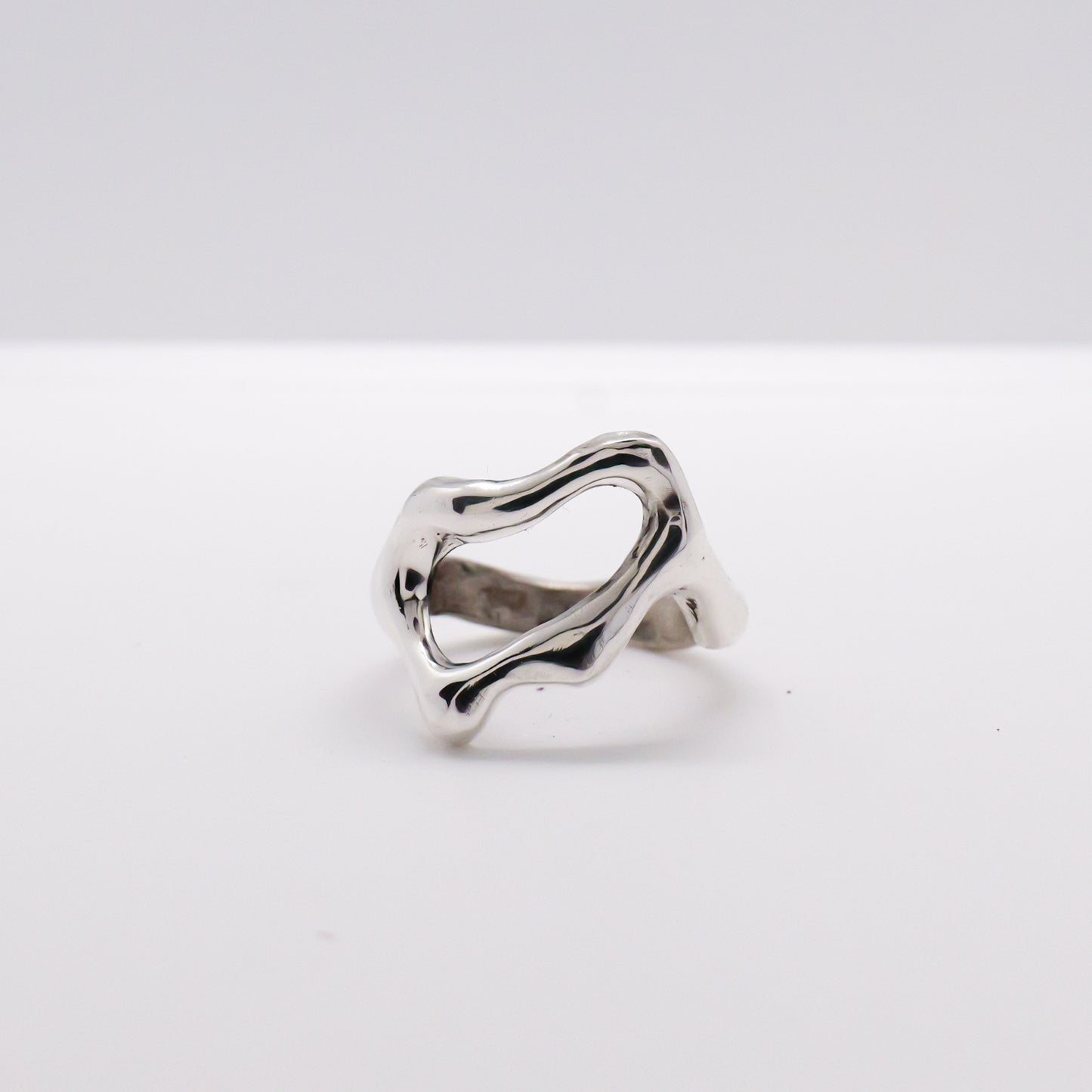 Molten Ring No. 061 - Handmade One of a Kind Ring in Recycled Silver