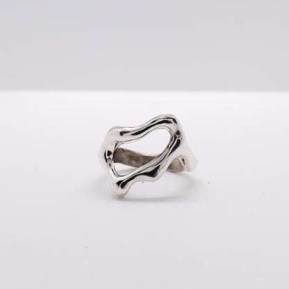 Molten Ring No. 061 - Handmade One of a Kind Ring in Recycled Silver