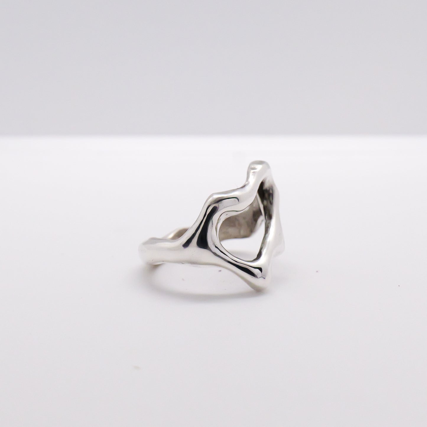 Molten Ring No. 061 - Handmade One of a Kind Ring in Recycled Silver