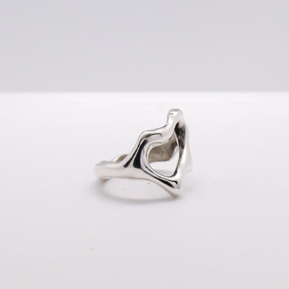 Molten Ring No. 061 - Handmade One of a Kind Ring in Recycled Silver