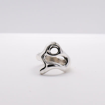 Molten Ring No. 062 - Handmade One of a Kind Ring in Recycled Silver
