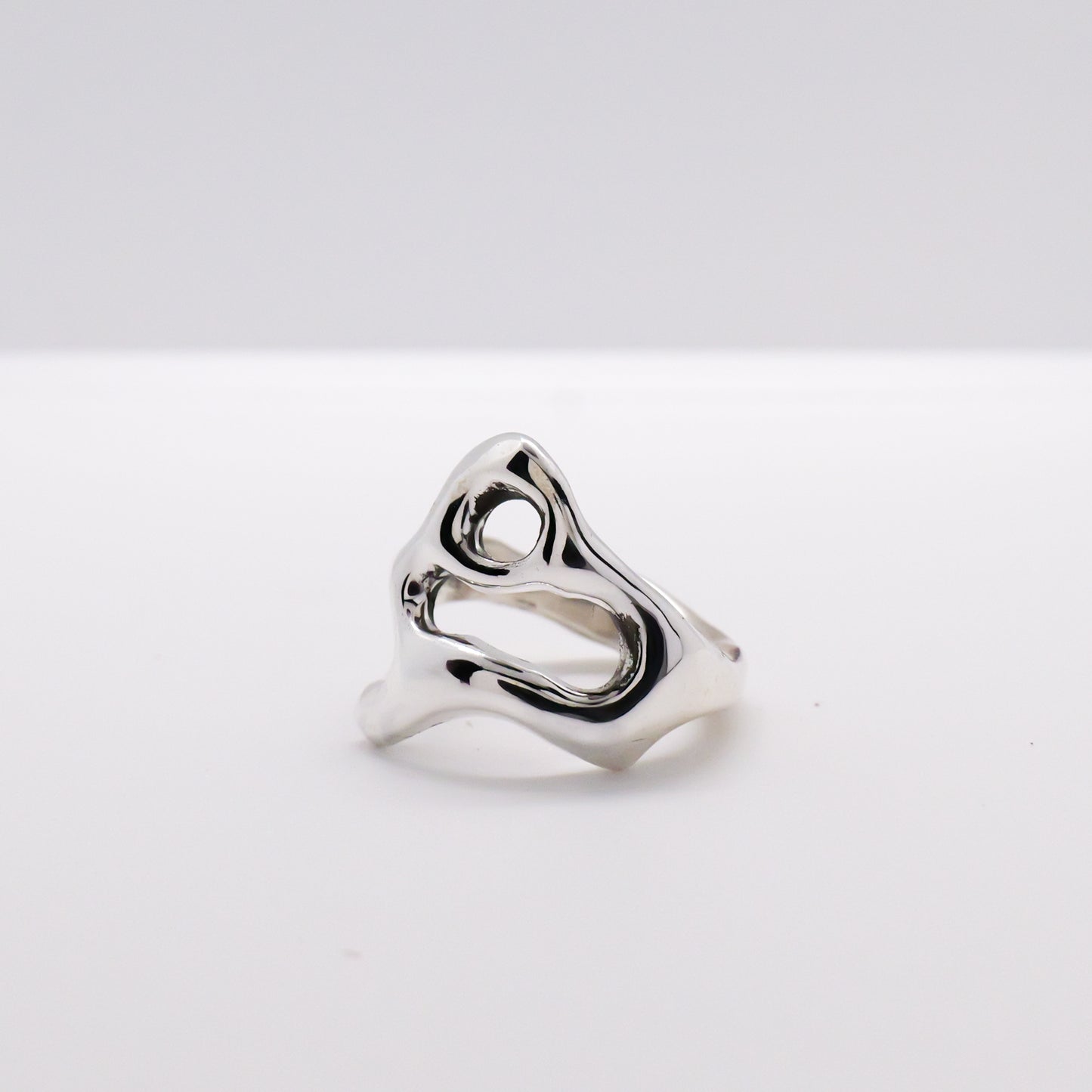 Molten Ring No. 062 - Handmade One of a Kind Ring in Recycled Silver