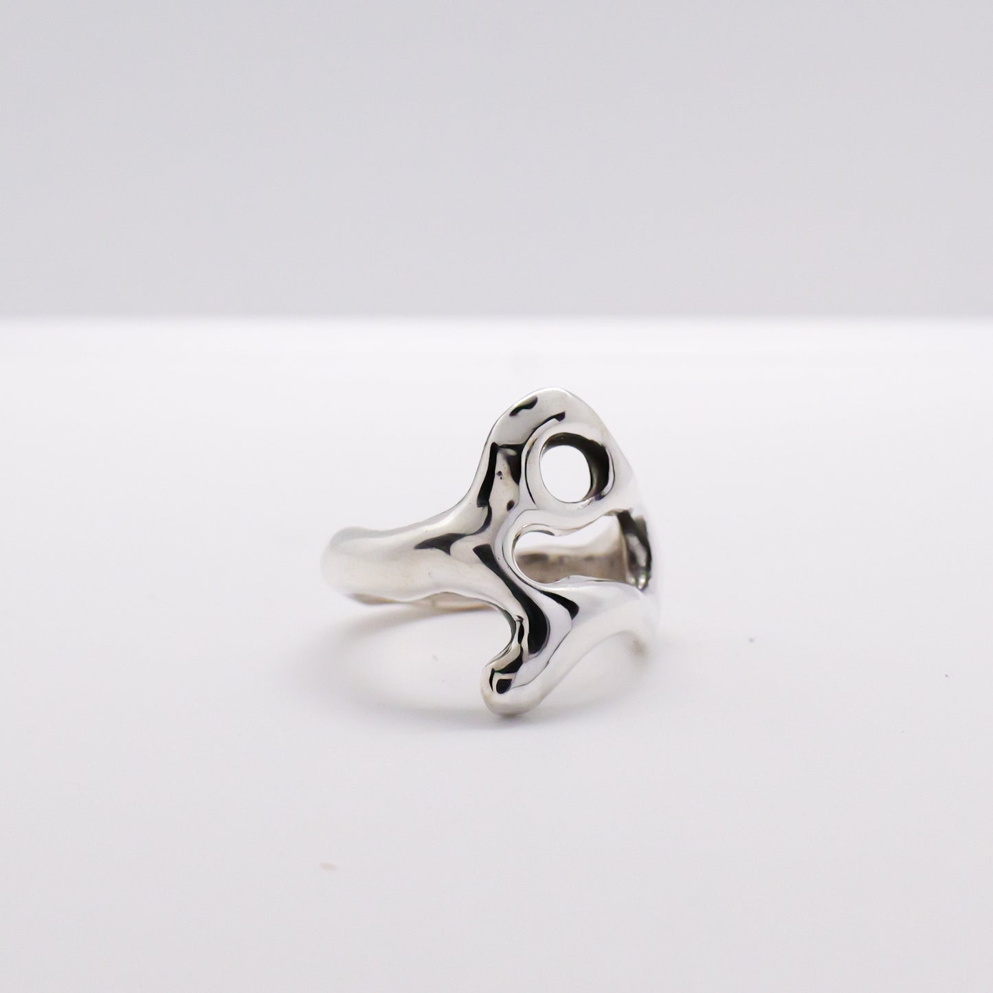 Molten Ring No. 062 - Handmade One of a Kind Ring in Recycled Silver