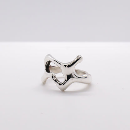 Molten Ring No. 063 - Handmade One of a Kind Ring in Recycled Silver