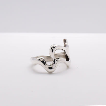 Molten Ring No. 063 - Handmade One of a Kind Ring in Recycled Silver