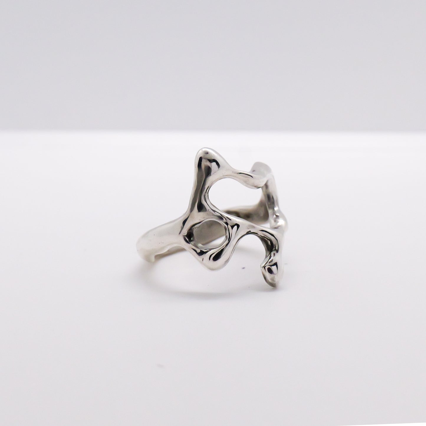 Molten Ring No. 064 - Handmade One of a Kind Ring in Recycled Silver
