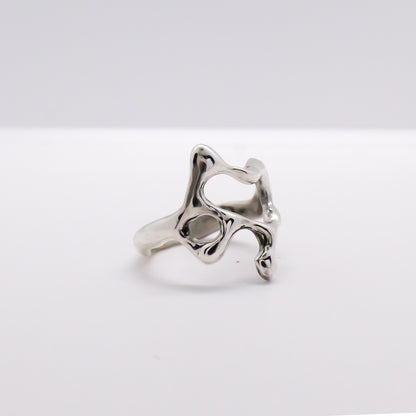 Molten Ring No. 064 - Handmade One of a Kind Ring in Recycled Silver
