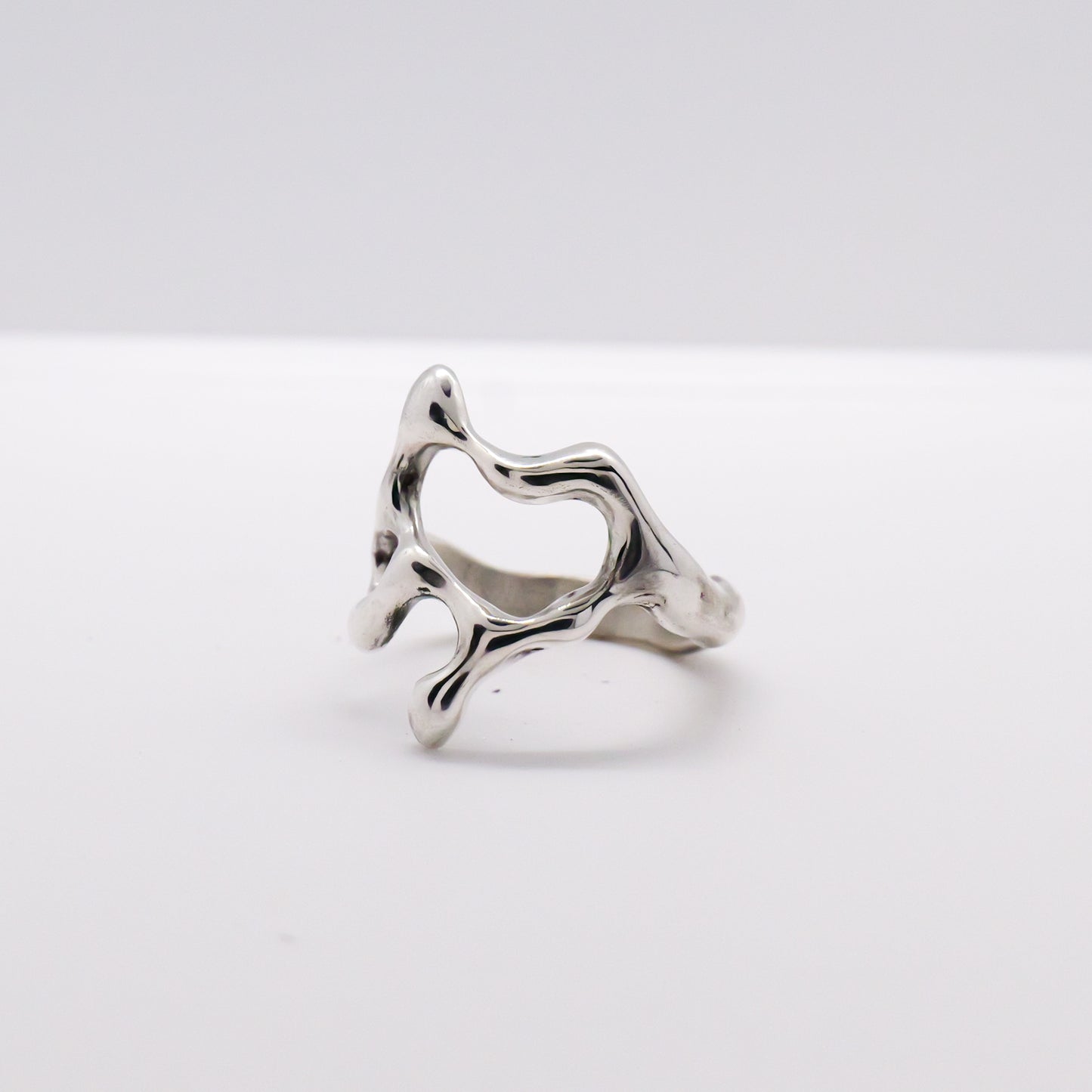 Molten Ring No. 064 - Handmade One of a Kind Ring in Recycled Silver