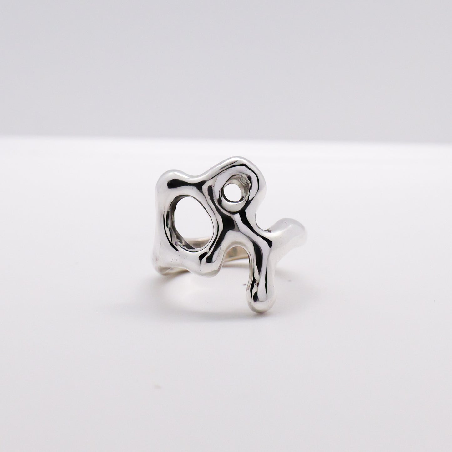 Molten Ring No. 065 - Handmade One of a Kind Ring in Recycled Silver