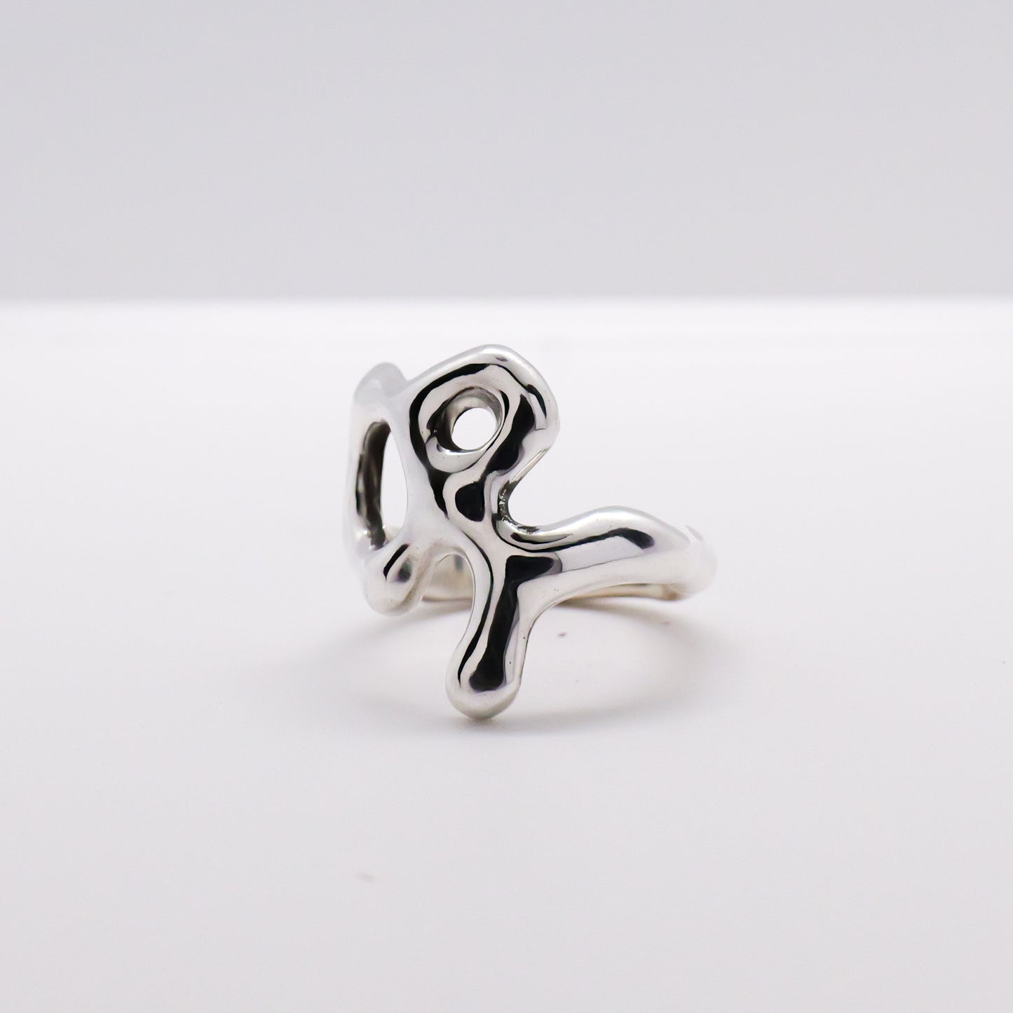 Molten Ring No. 065 - Handmade One of a Kind Ring in Recycled Silver