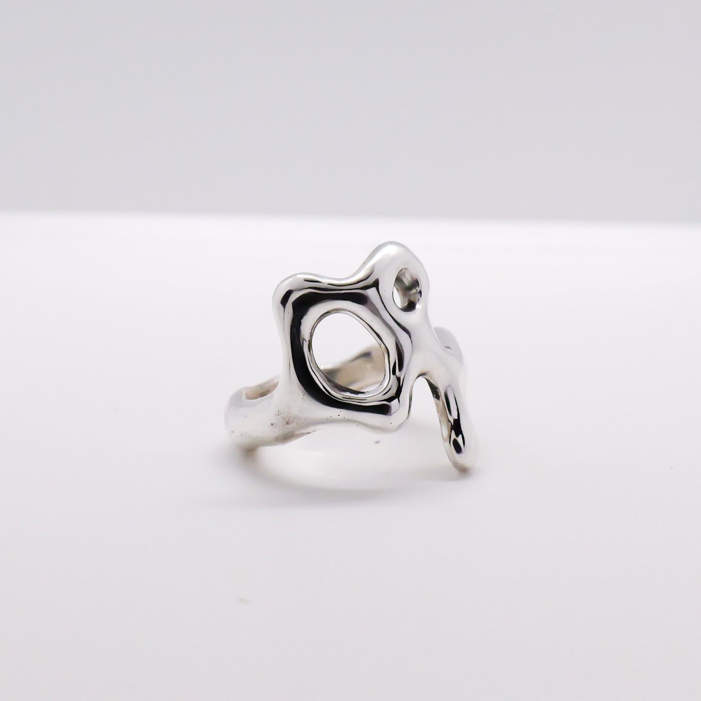 Molten Ring No. 065 - Handmade One of a Kind Ring in Recycled Silver