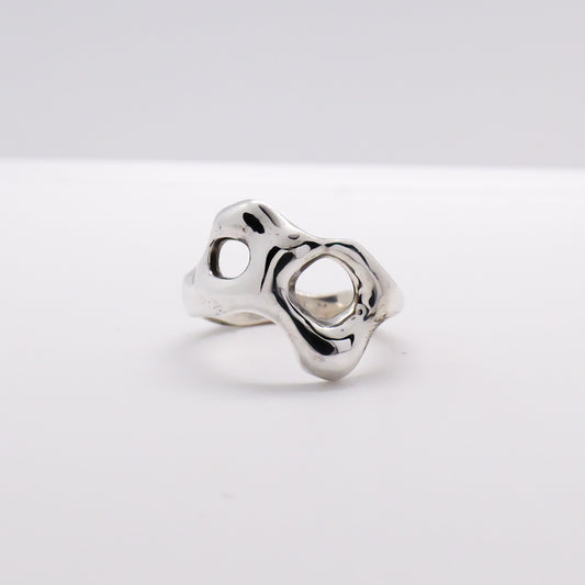 Molten Ring No. 066 - Handmade One of a Kind Ring in Recycled Silver