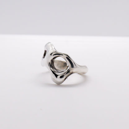 Molten Ring No. 066 - Handmade One of a Kind Ring in Recycled Silver