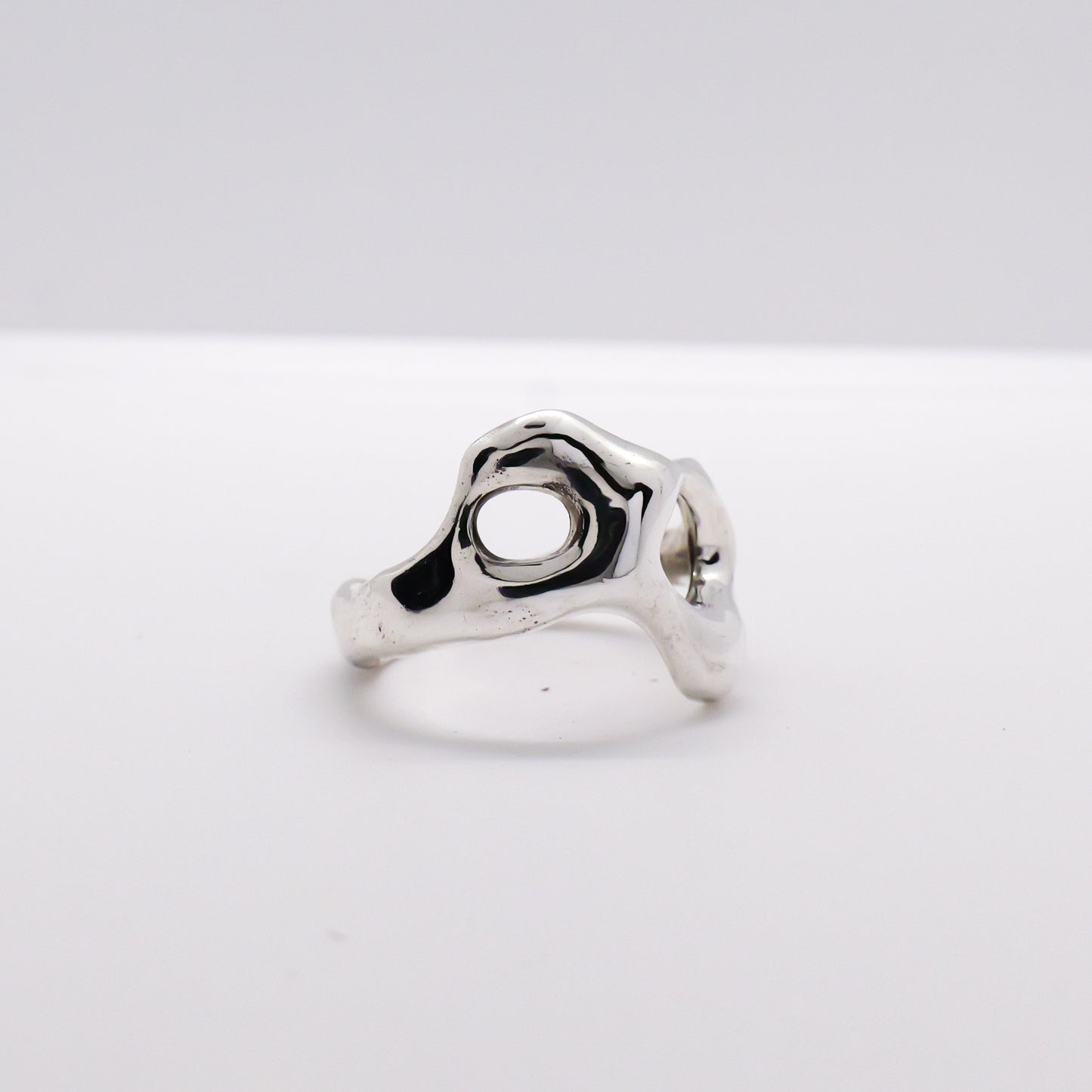 Molten Ring No. 066 - Handmade One of a Kind Ring in Recycled Silver
