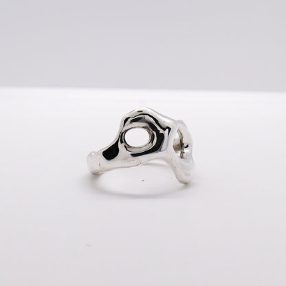 Molten Ring No. 066 - Handmade One of a Kind Ring in Recycled Silver