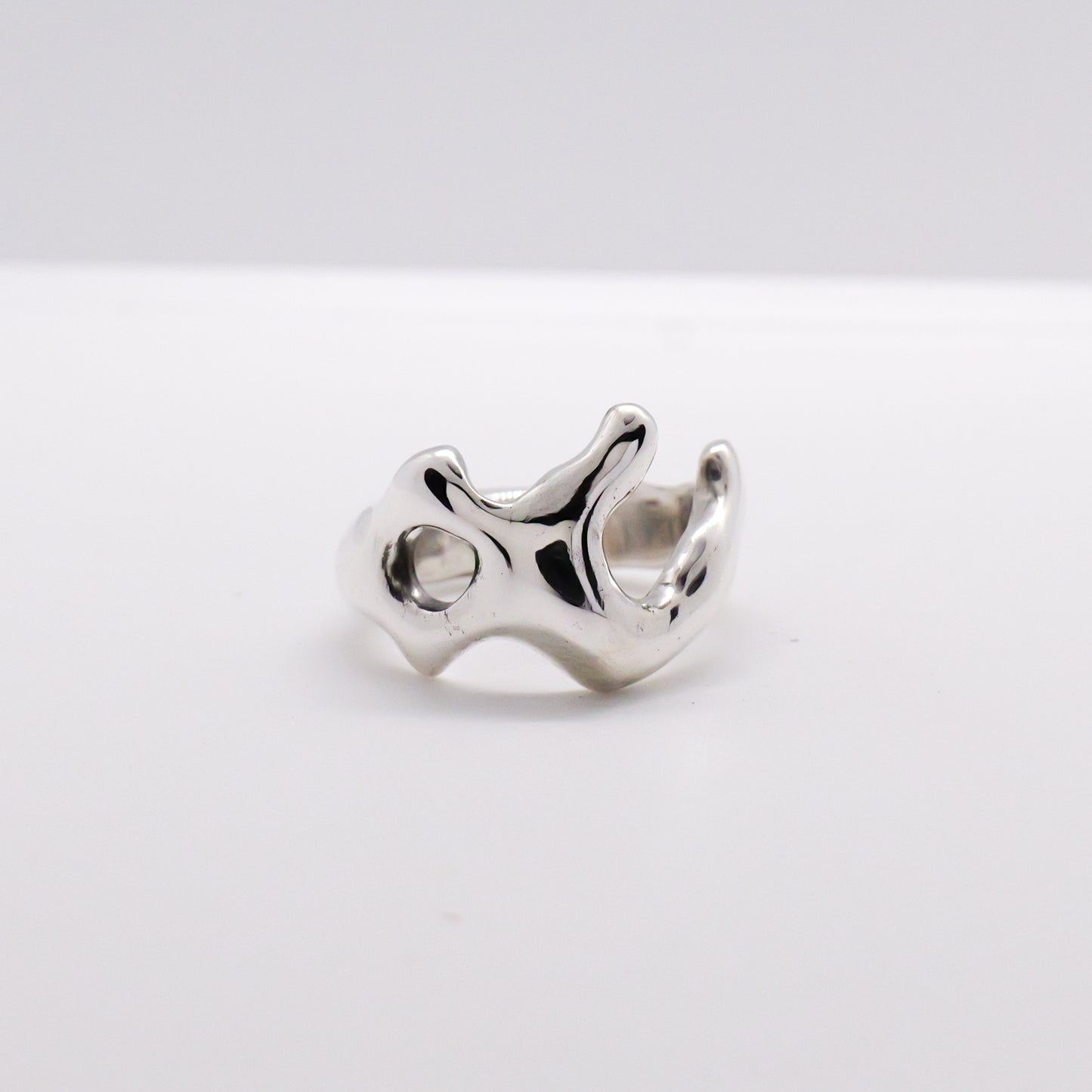 Molten Ring No. 067 - Handmade One of a Kind Ring in Recycled Silver