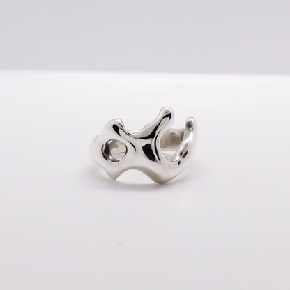 Molten Ring No. 067 - Handmade One of a Kind Ring in Recycled Silver